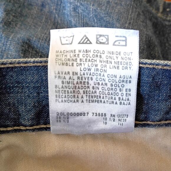 Wrangler Carpenter Jean Shorts Jorts Y2K Men's 34x10 - Picture 4 of 5